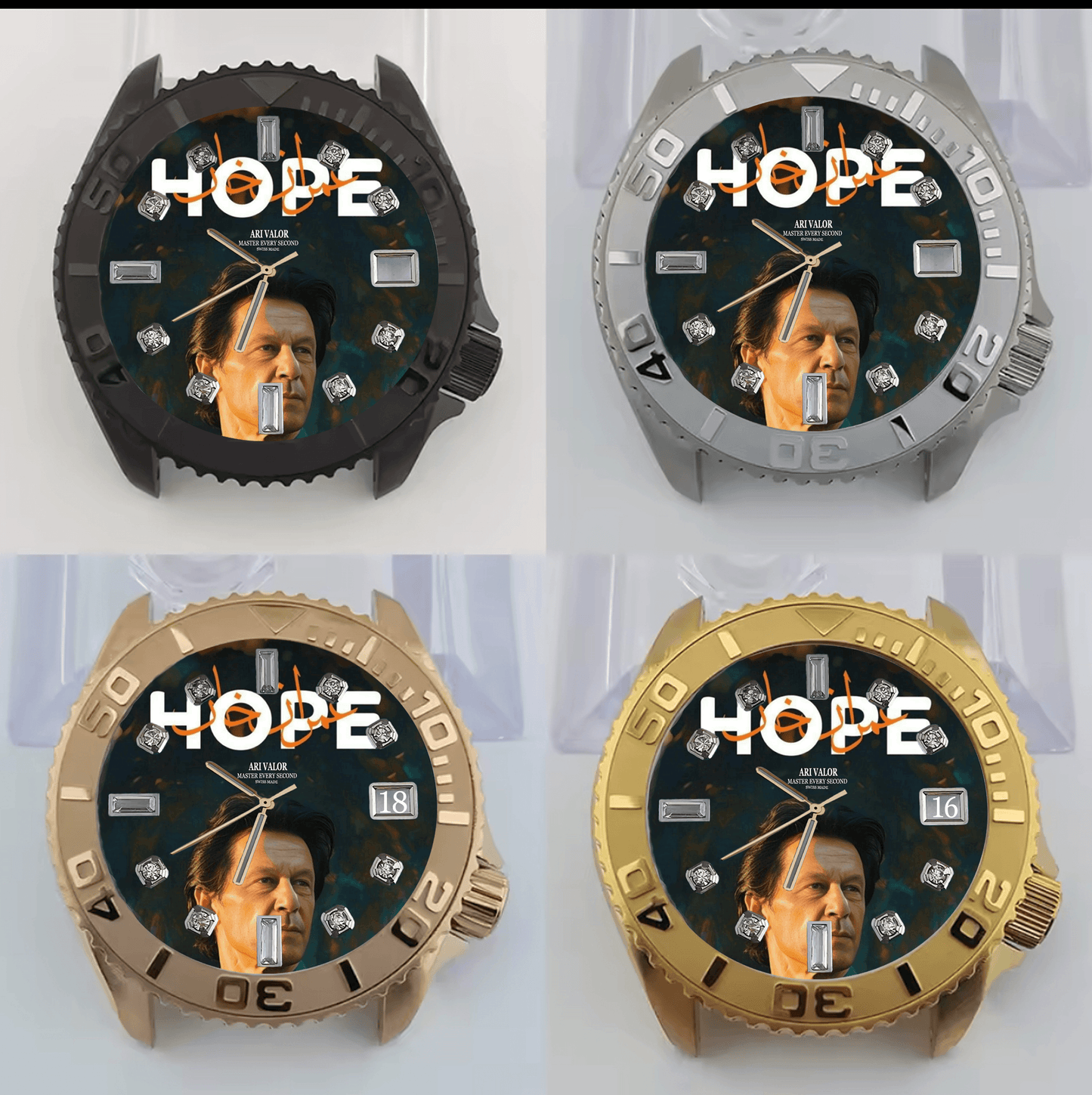 IMRAN KHAN,Valor watches stainless steel case - ARI