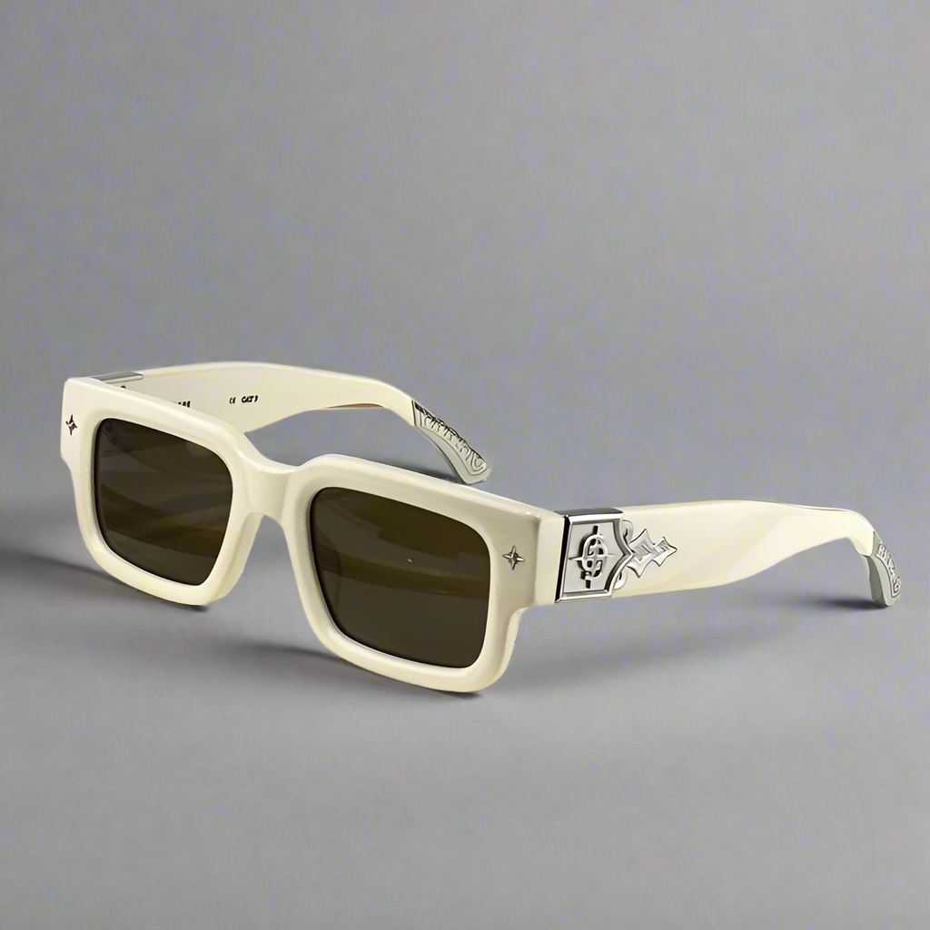 Getaway jet black thick acetatе high‑street shades luxury eyewear