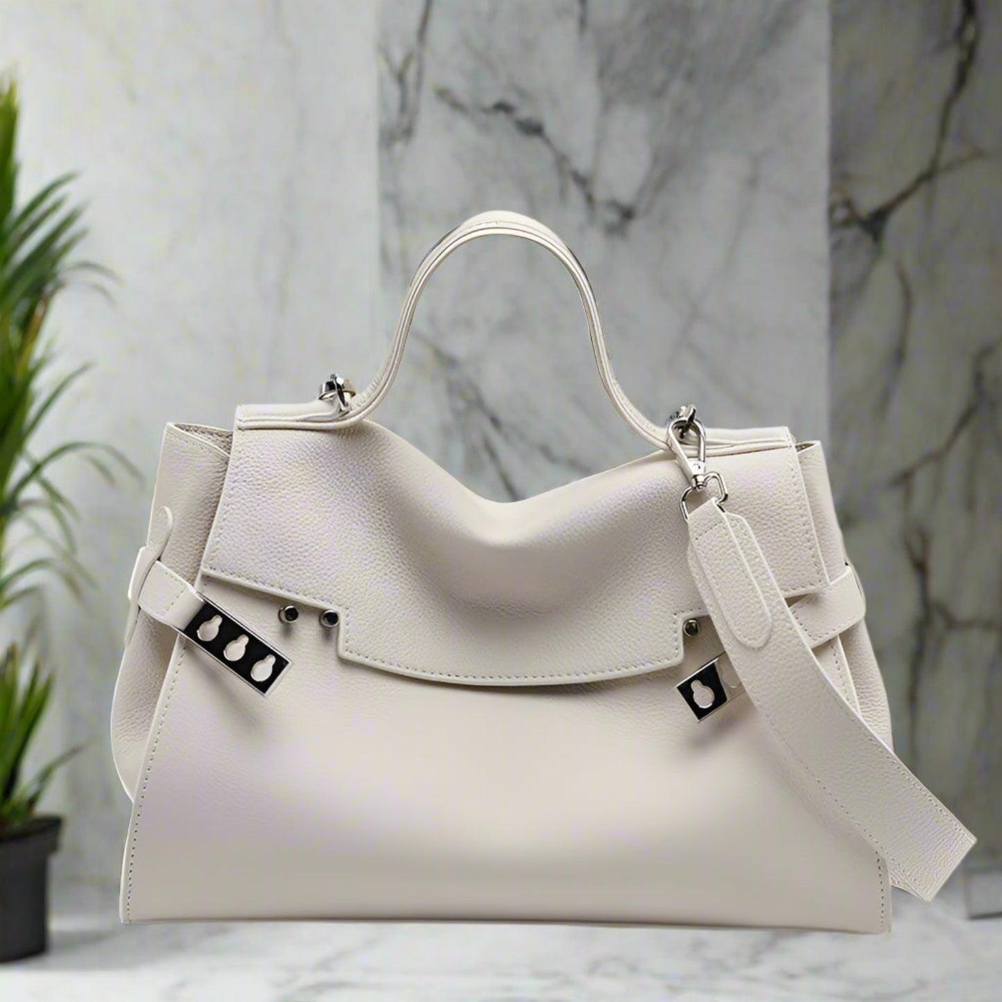 ARI luxury soft cowhide leather shoulder bag fashionable, roomy & durable women trend,g