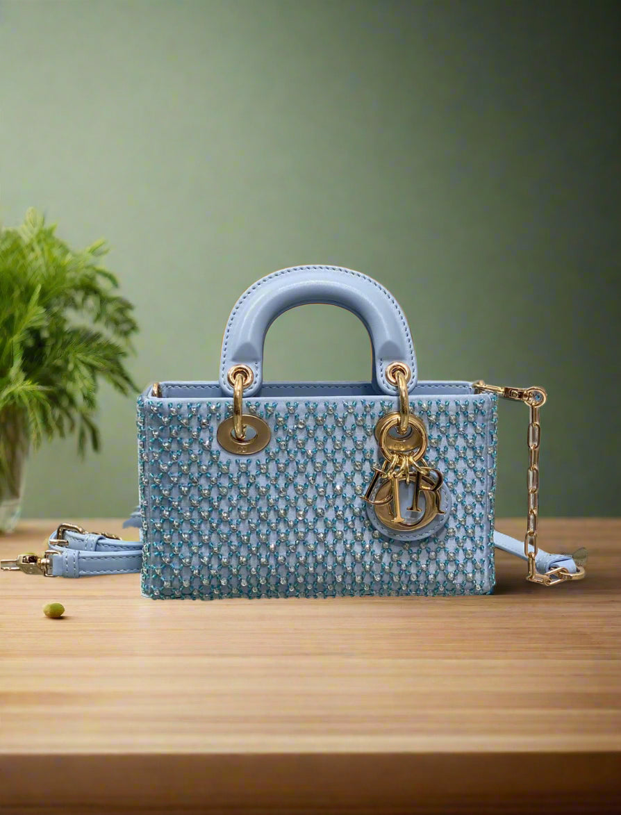 Classic christian dior style shoulder bag leather tote for women luxury fashion purse,d