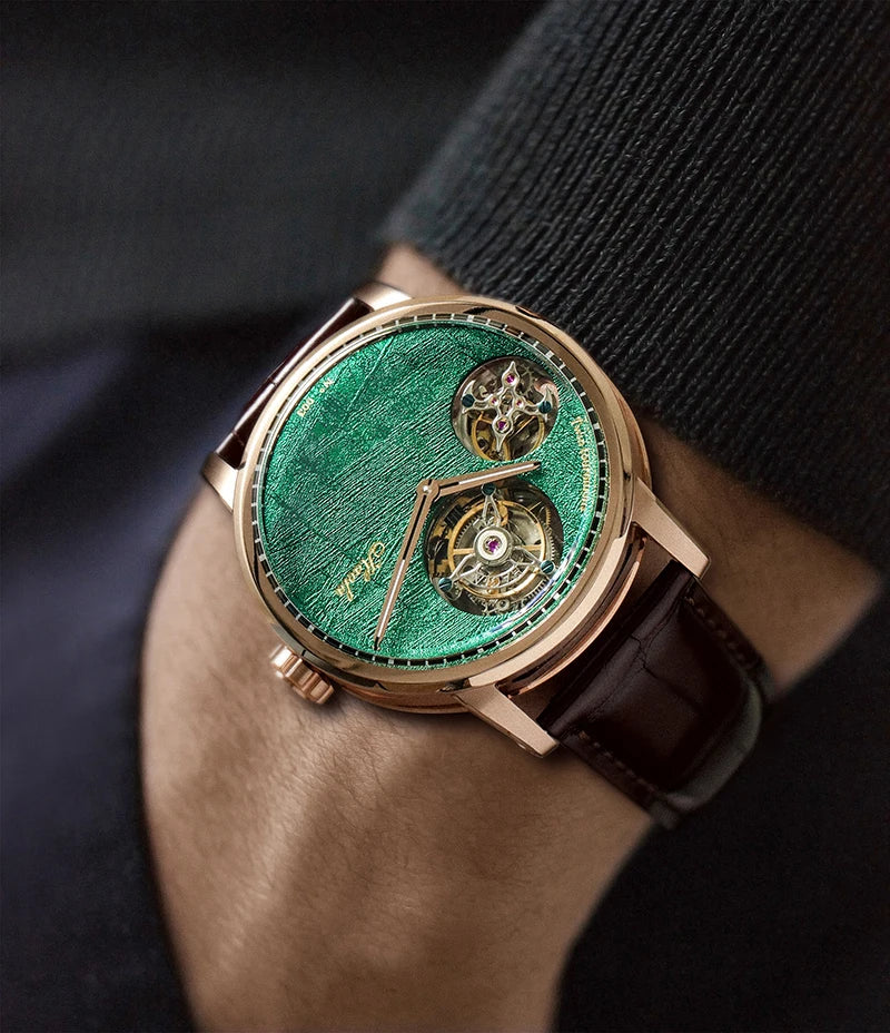 Haofa luxury skeleton double tourbillon limited edition