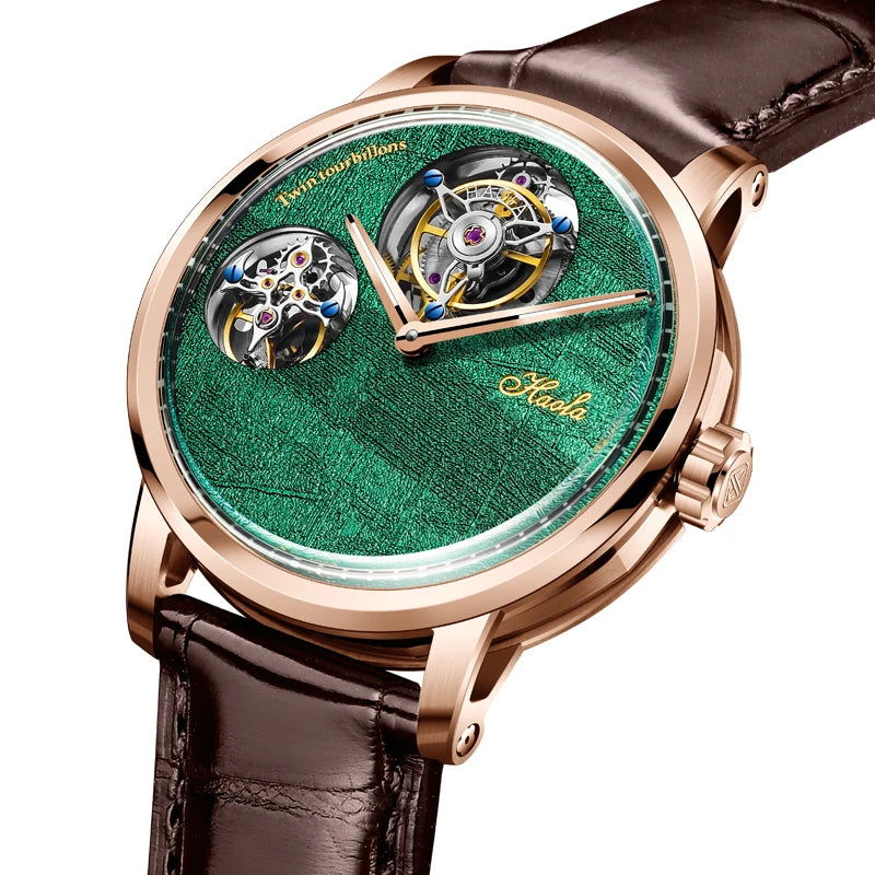 Haofa luxury skeleton double tourbillon limited edition