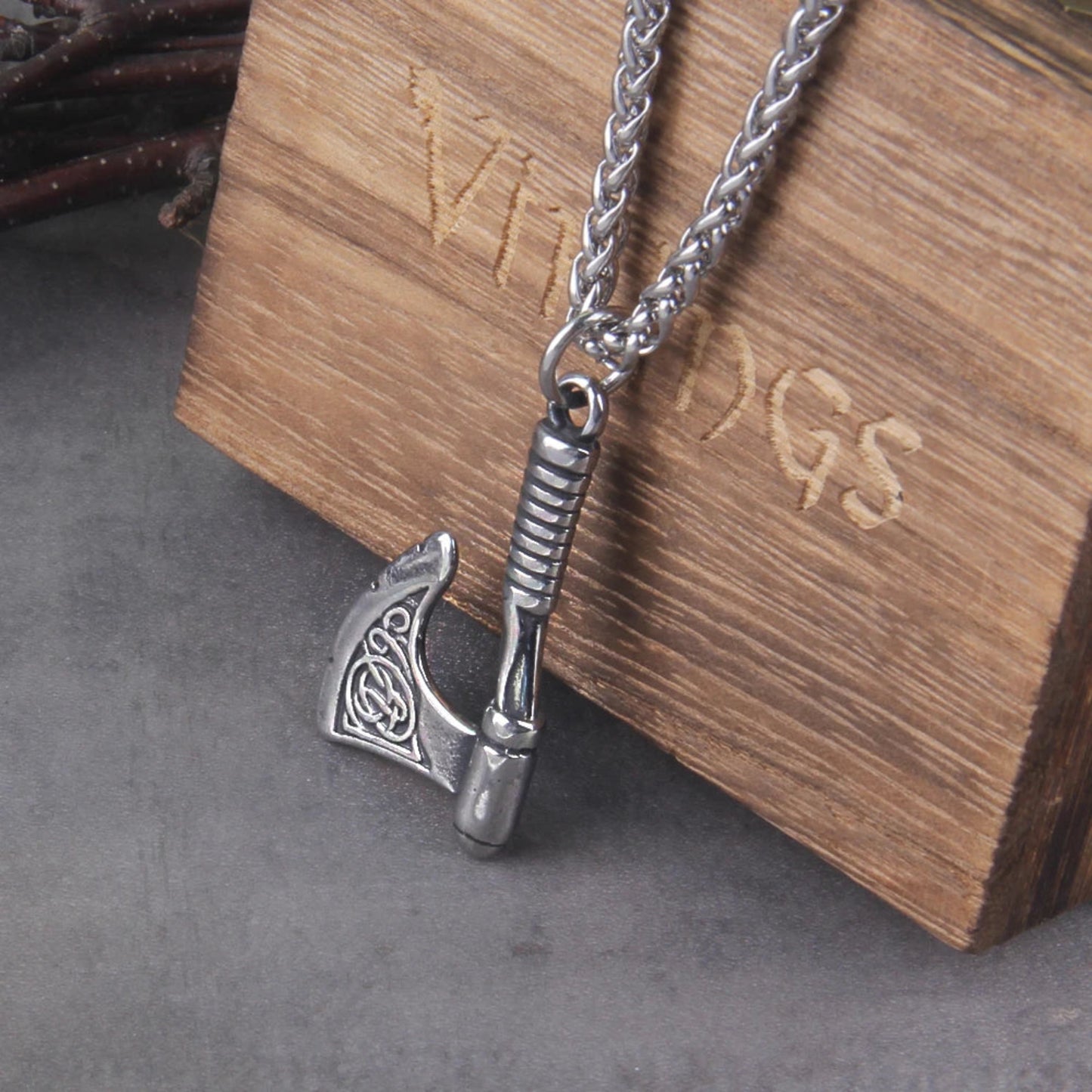 Never fade wolf and raven slavic wild amulet talisman viking necklace jewelry