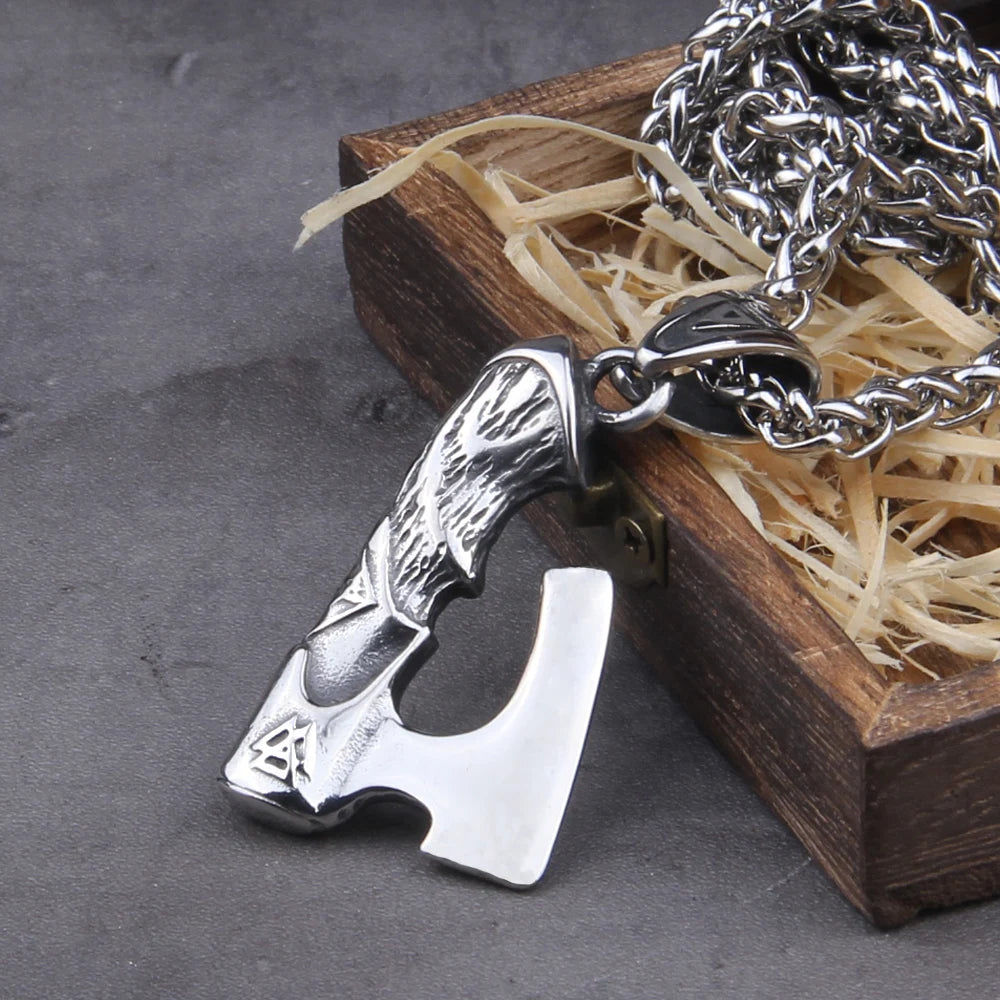 Never fade wolf and raven slavic wild amulet talisman viking necklace jewelry