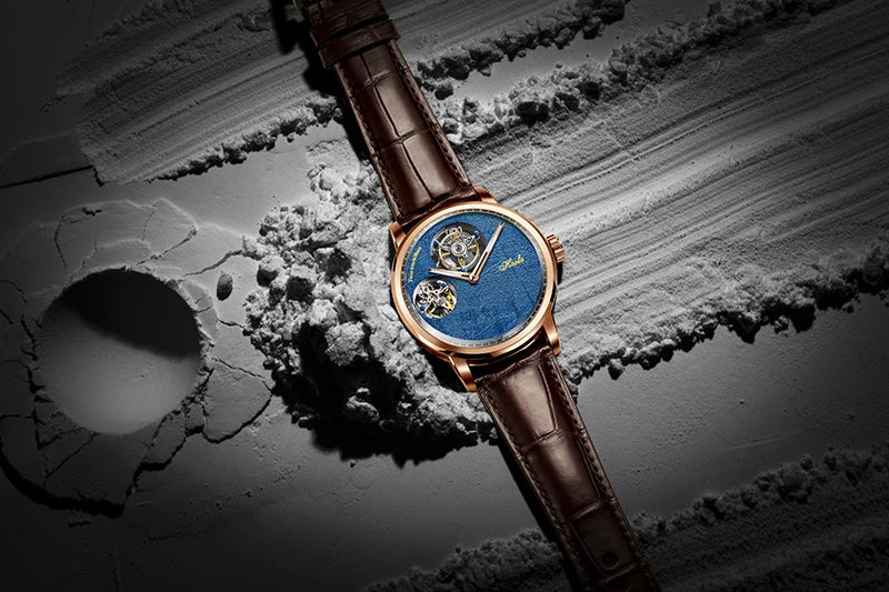 Haofa luxury skeleton double tourbillon limited edition