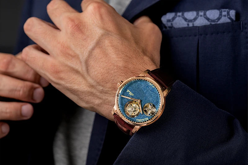 Haofa luxury skeleton double tourbillon limited edition