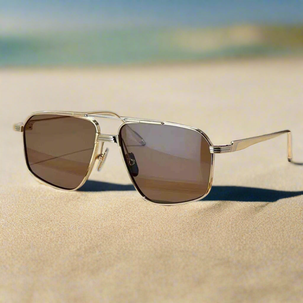 Jacques Marie Mage Jagger ultralight titanium square style sunglasses