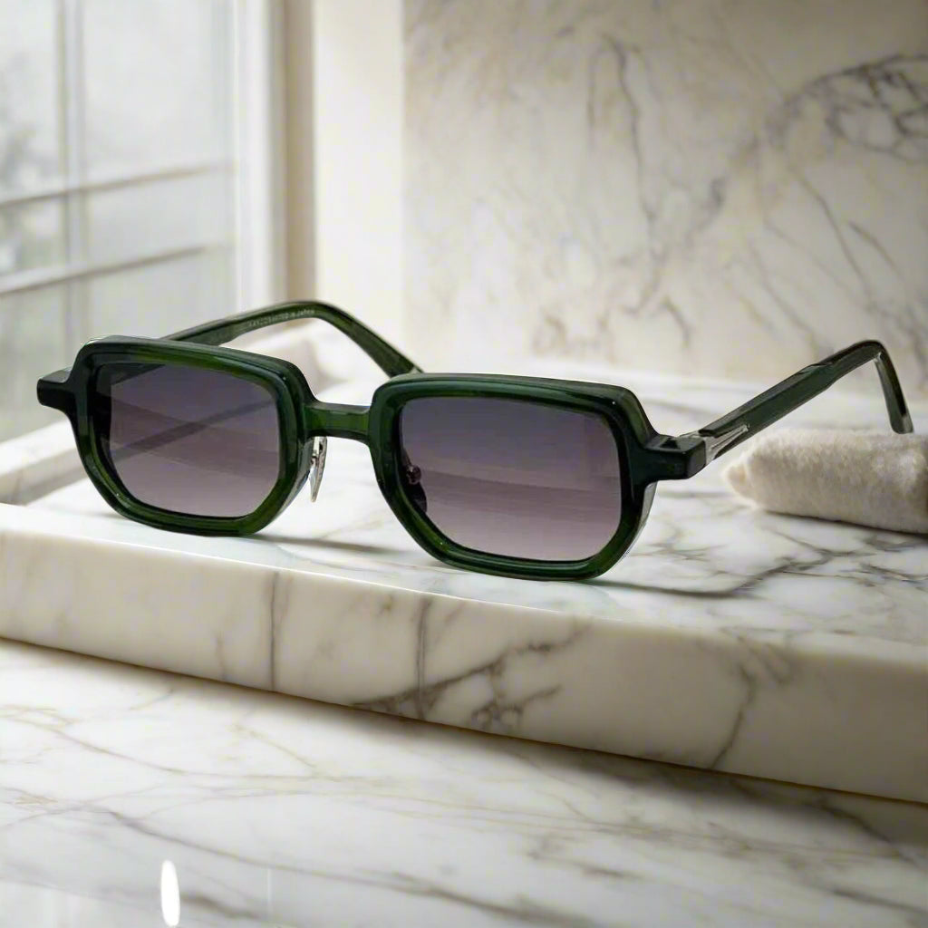 Jacques marie mage ASTAIRE vintage square sunglasses thick acetate luxury shades,drr