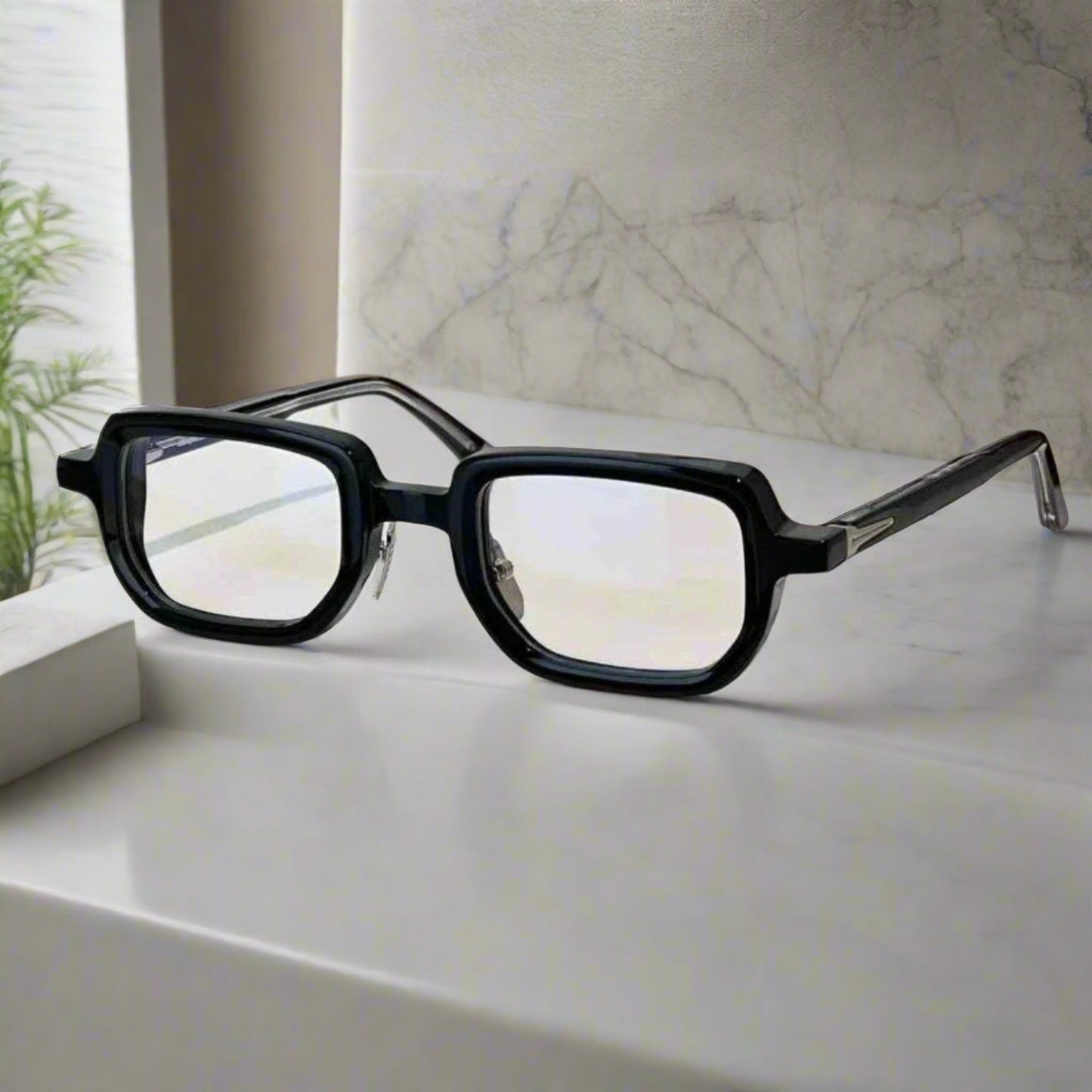 Jacques marie mage ASTAIRE vintage square sunglasses thick acetate luxury shades,yd