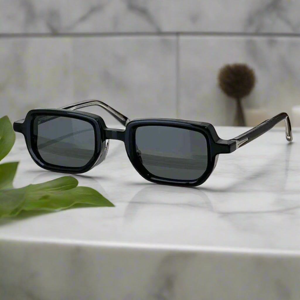 Jacques marie mage ASTAIRE vintage square sunglasses thick acetate luxury shades,fd