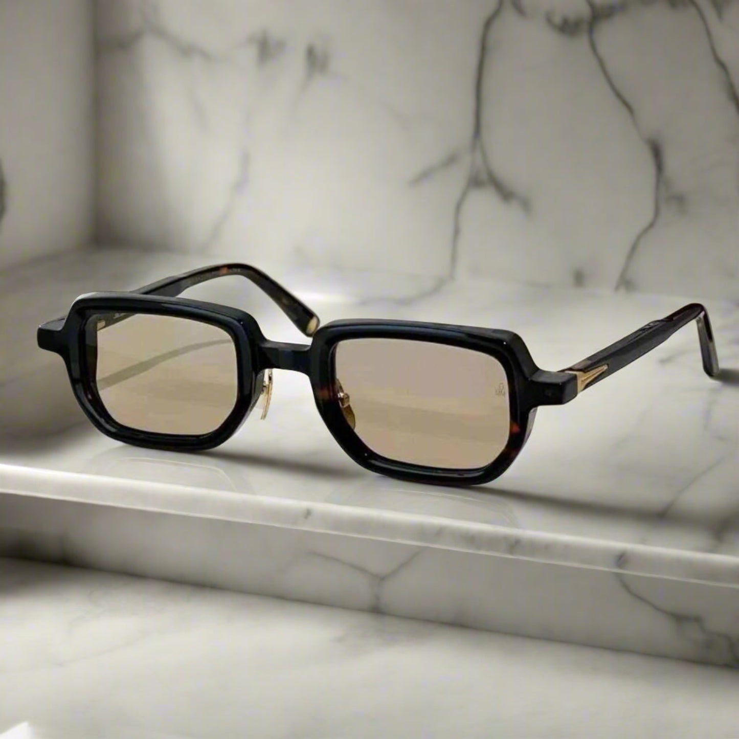 Jacques marie mage ASTAIRE vintage square sunglasses thick acetate luxury shades,ee