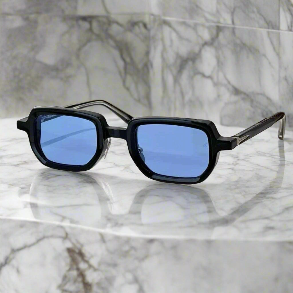 Jacques marie mage ASTAIRE vintage square sunglasses thick acetate luxury shades,g