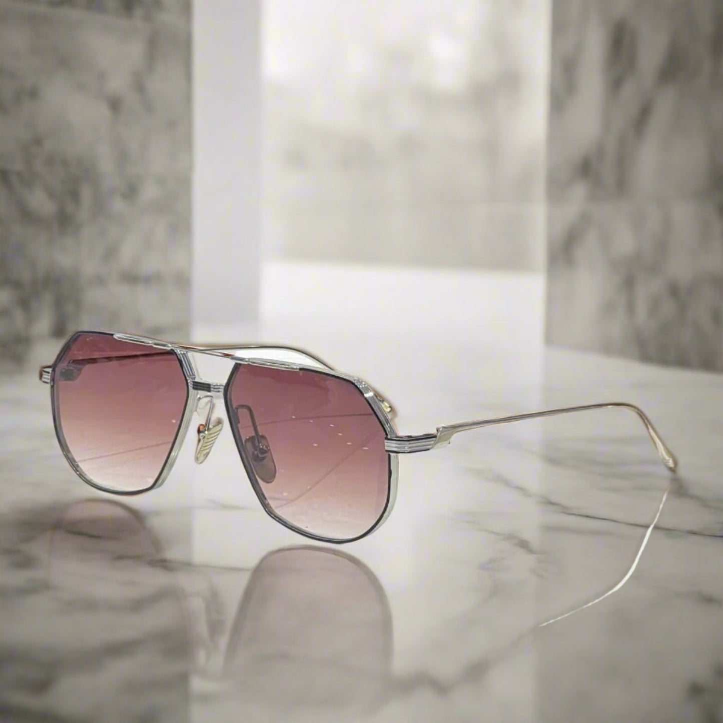 Jacques marie mage REYNOLD vintage oversize sunglasses quality titanium square frame,ye