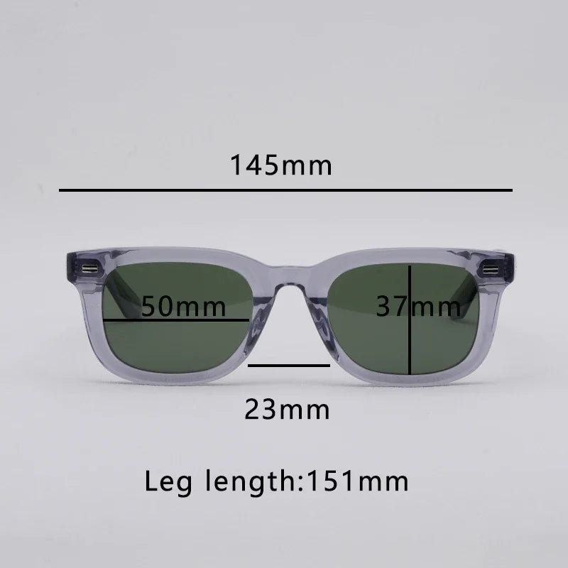 Lemtosh KLUTZ rectangle sunglasses vintage inspired acetate luxury