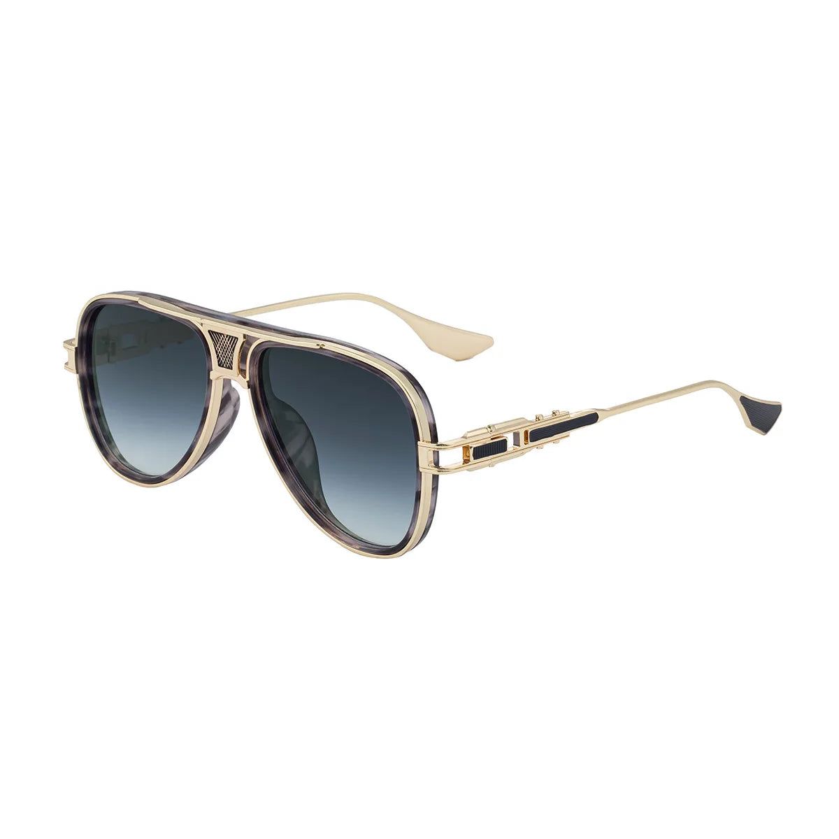 new men's pilot sunglasses retro polarized brown hd lens driving sunshade