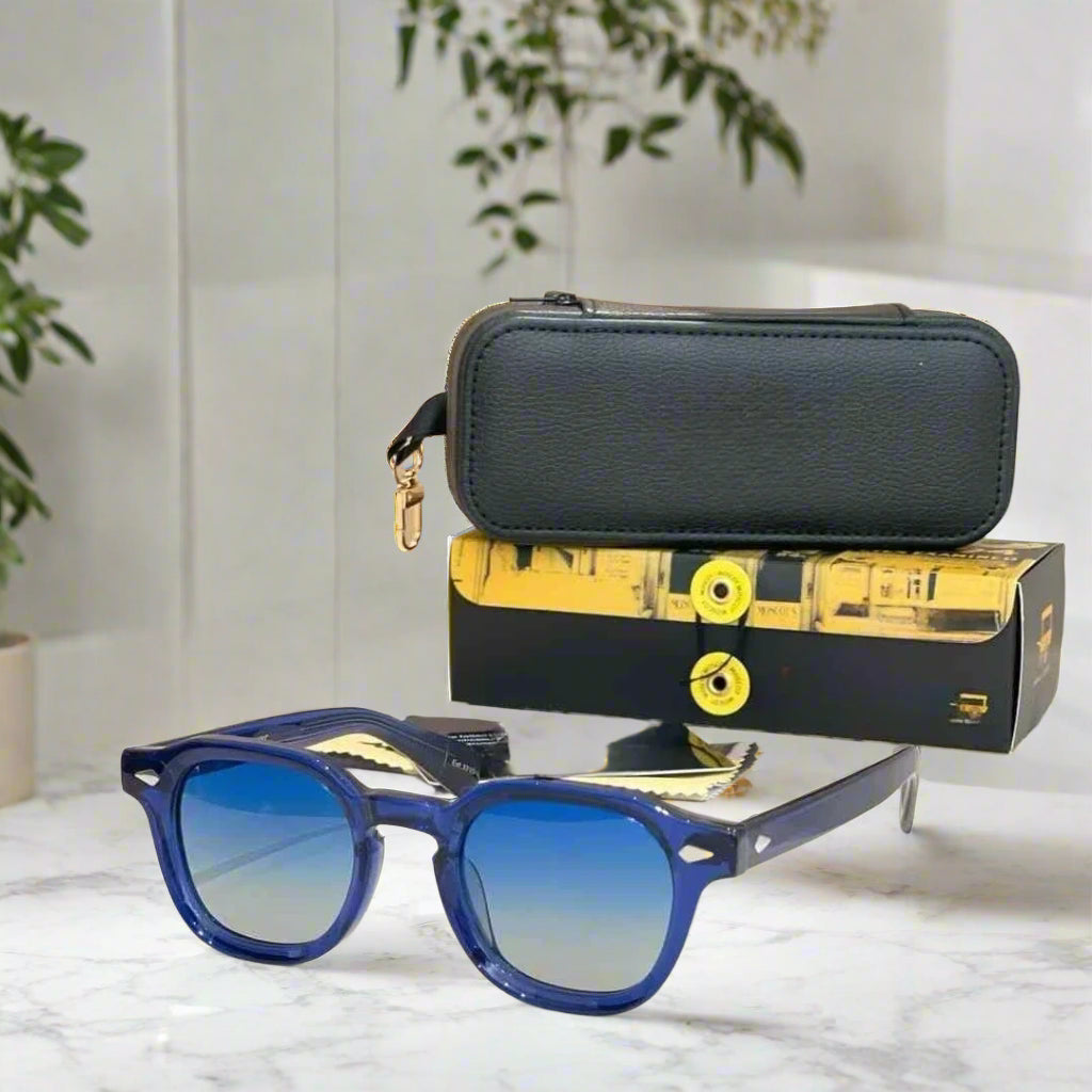 Moscot Dolt premium polarized sunglasses with luxury retro design