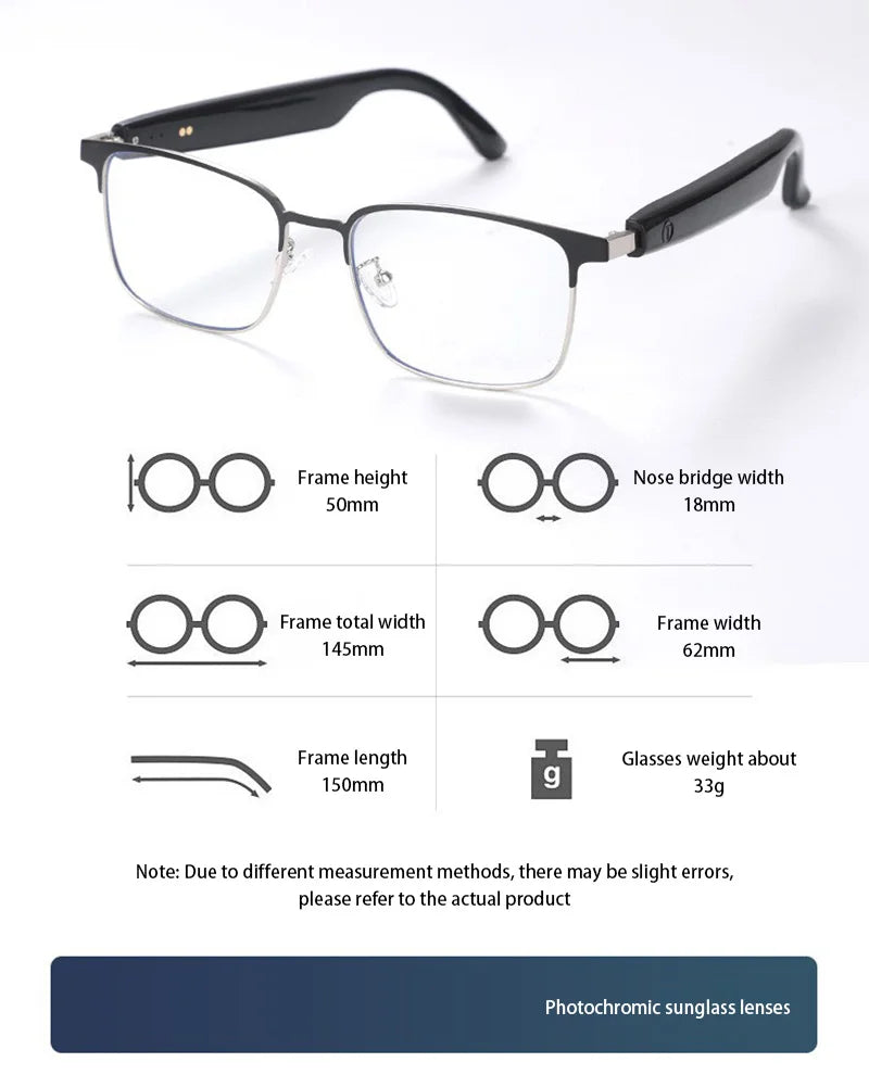 Glasses with measurement details on a white background