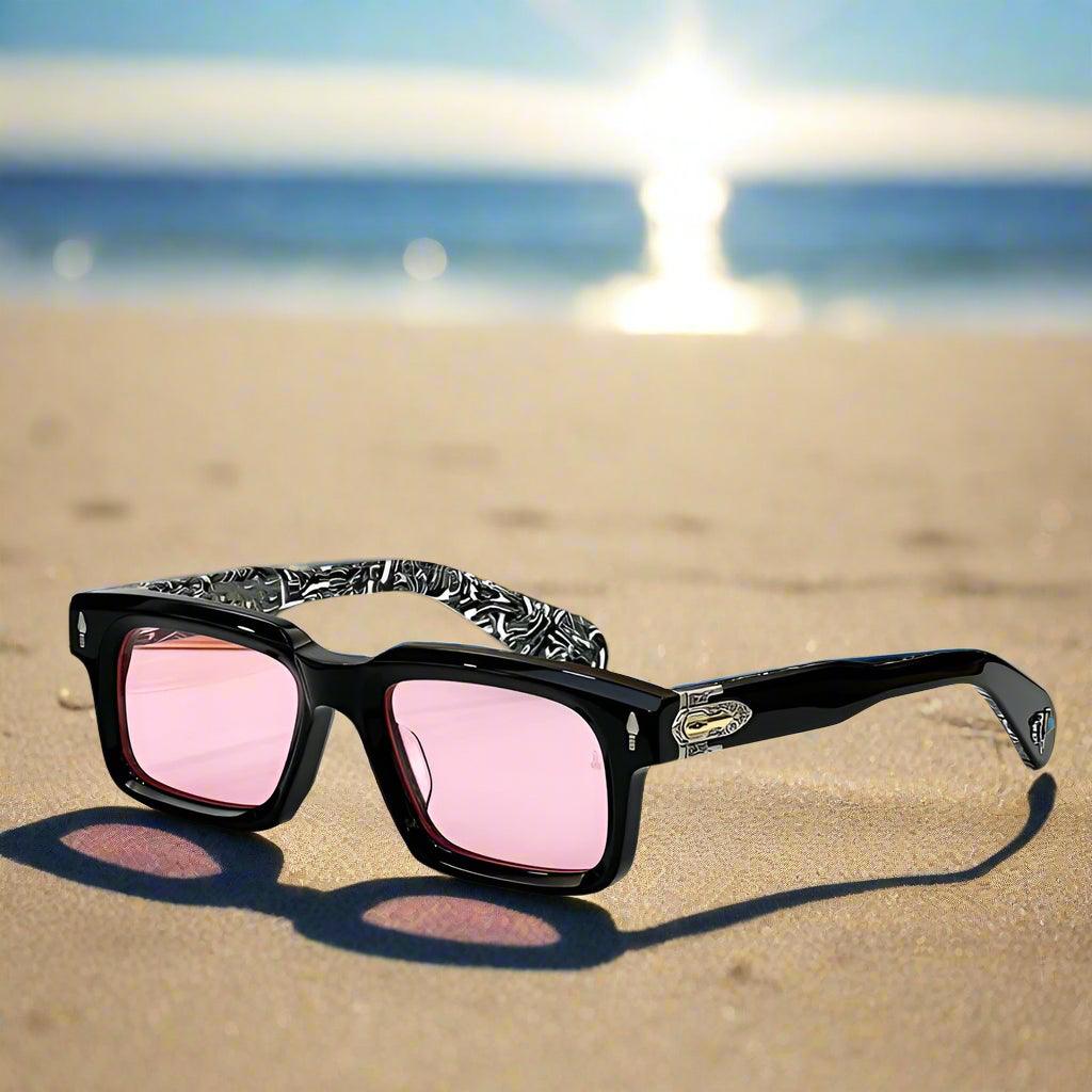 JACQUE MARIE MAGE,Belvedere Sunglasses fashion handmade Punk Acetate - ARI