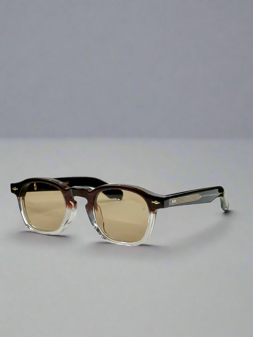 Eyeglasses with a green case on a white background, featuring the brand 'ZEPHIRIN'.