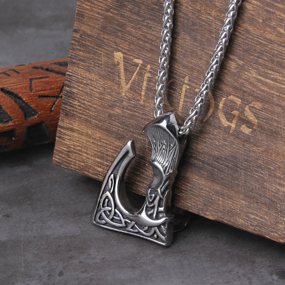 Never fade wolf and raven slavic wild amulet talisman viking necklace jewelry