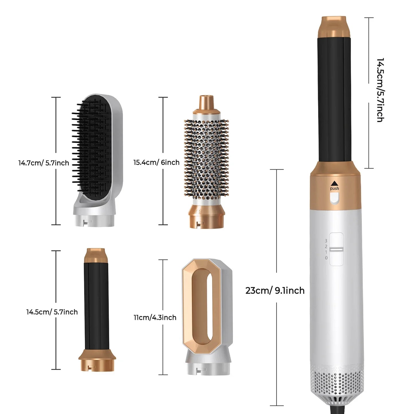 5 in 1 Hair set professional curling iron hair straightener styling