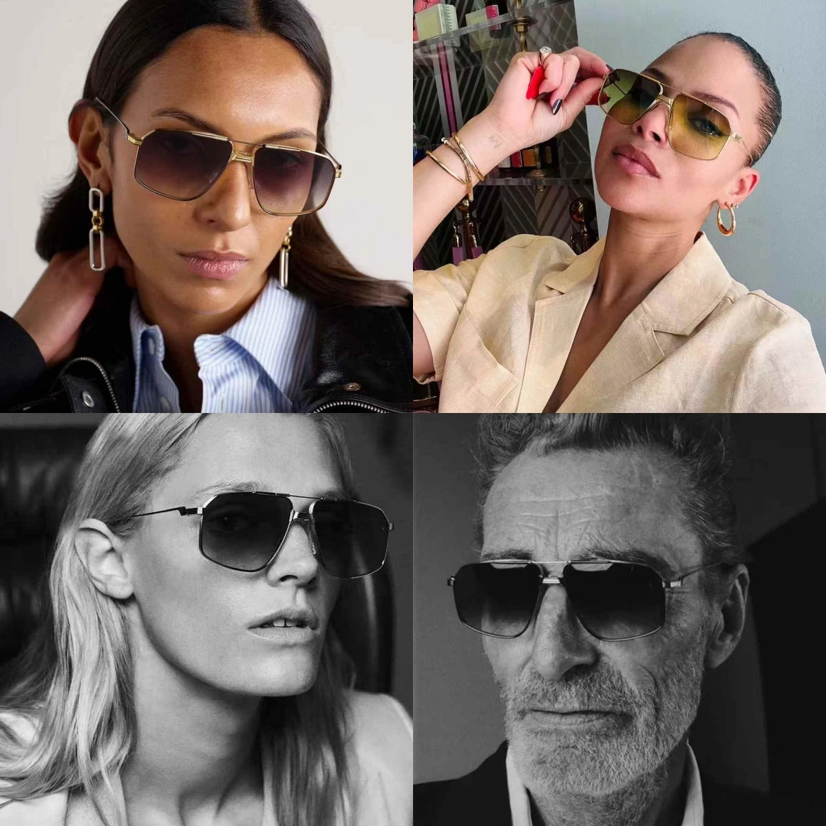 Jacques Marie Mage Jagger ultralight titanium square style sunglasses