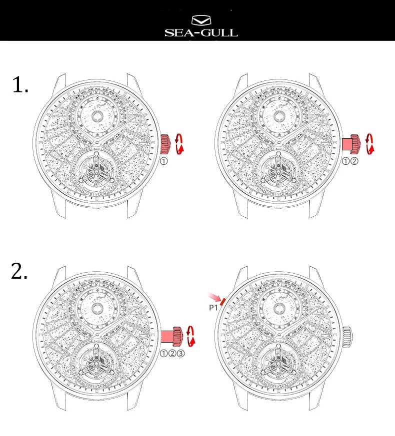 seagull prestige master series starry sky tourbillon with chinese astronomical calendar