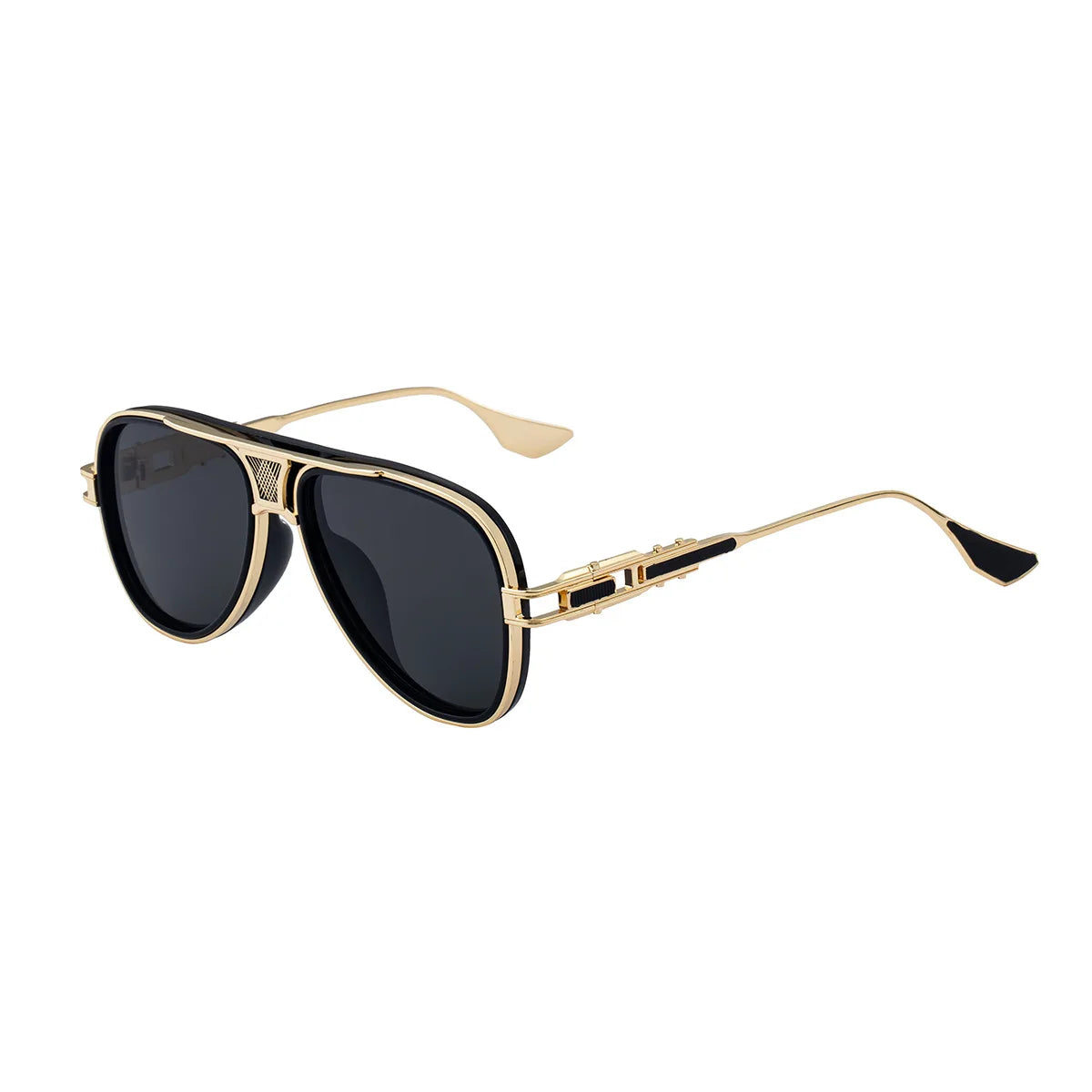new men's pilot sunglasses retro polarized brown hd lens driving sunshade