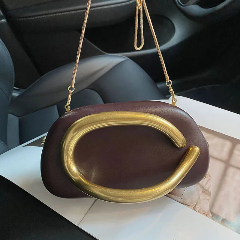 stylish mini chain purse women retro shoulder bag