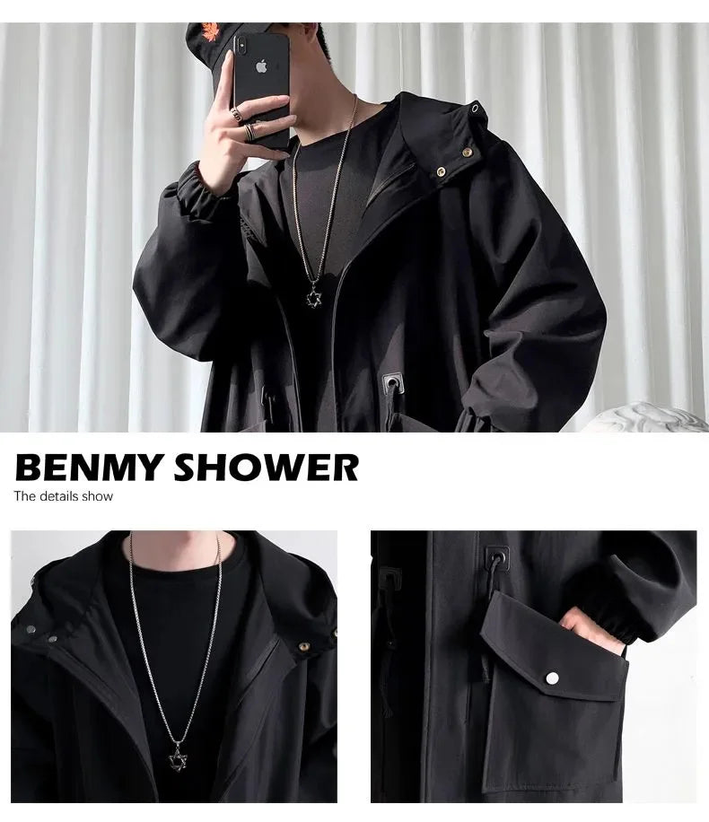 Windbreaker fashion daily high street stylish overcoat