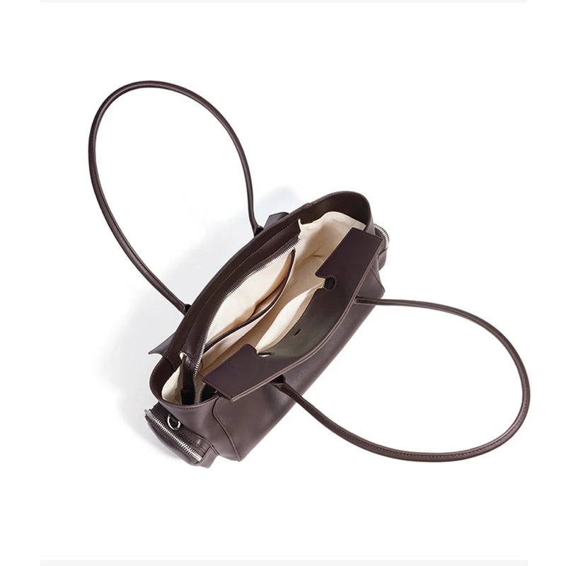 ARI women large capacity shoulder handbag – multi-pocket underarm bag for daily use