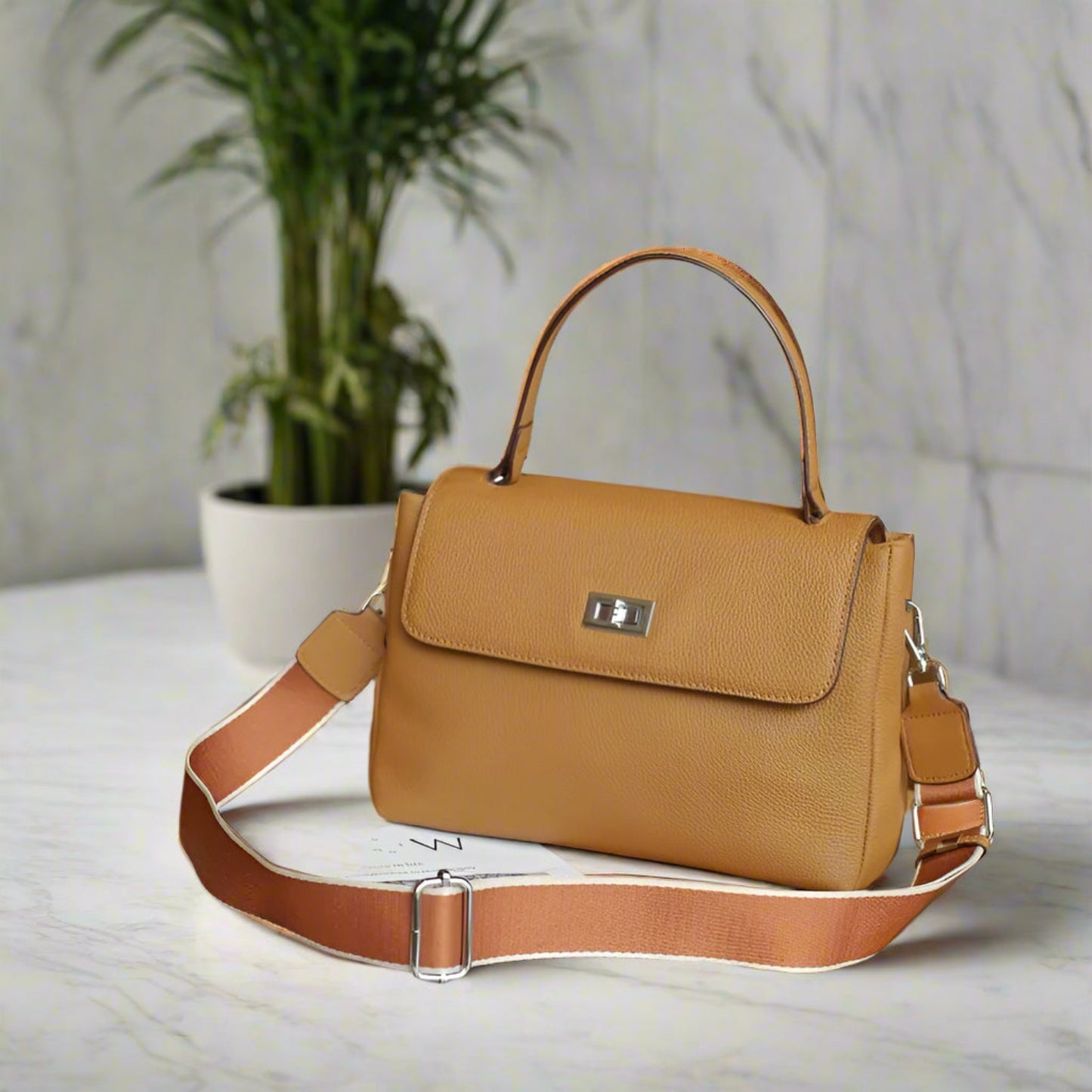 Vintage Leather Messenger Bag for Women – Designer Office Shoulder & Crossbody Purse,f