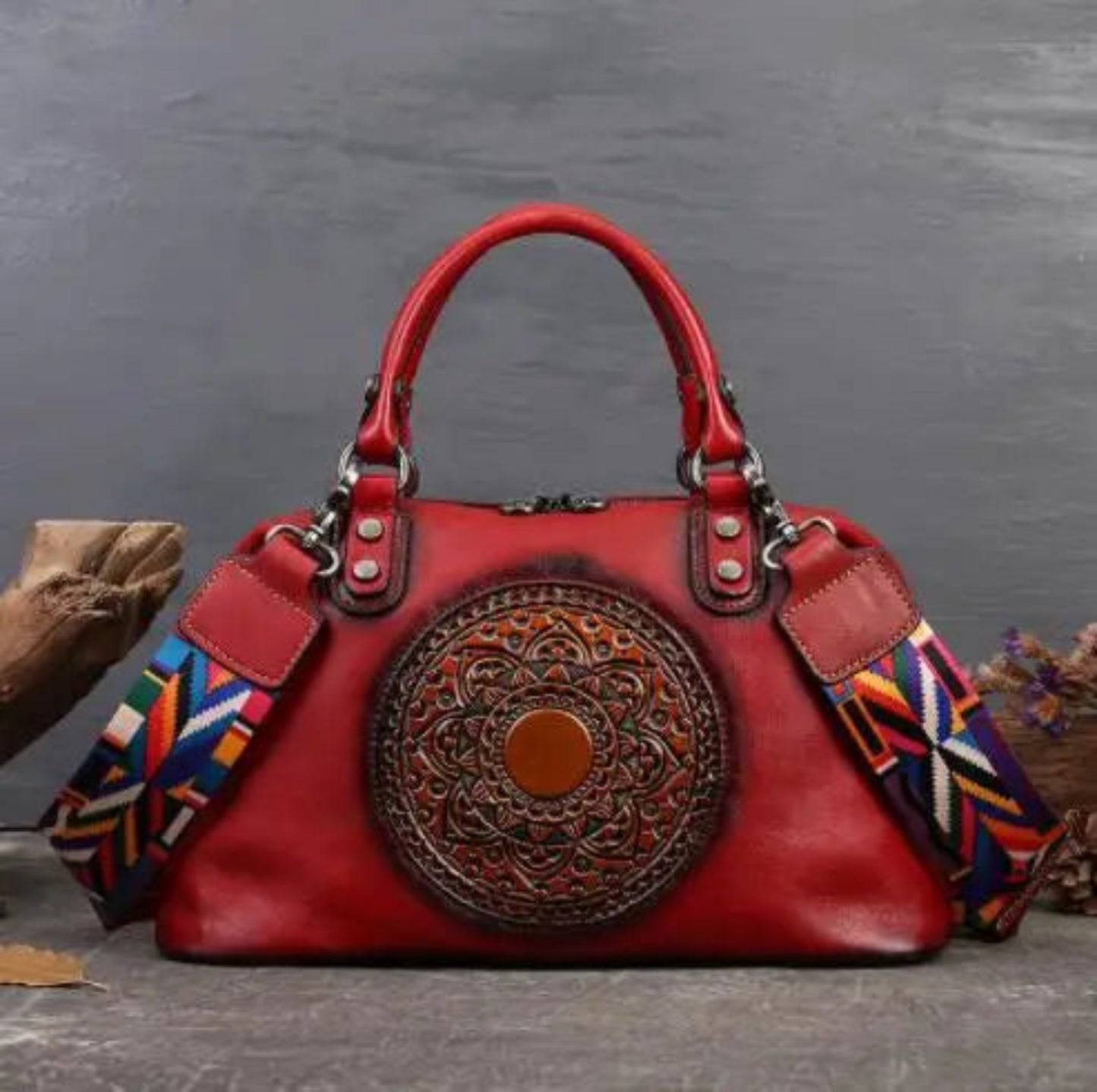 women genuine leather tote bag classic cowhide shoulder handbag with zipper,j
