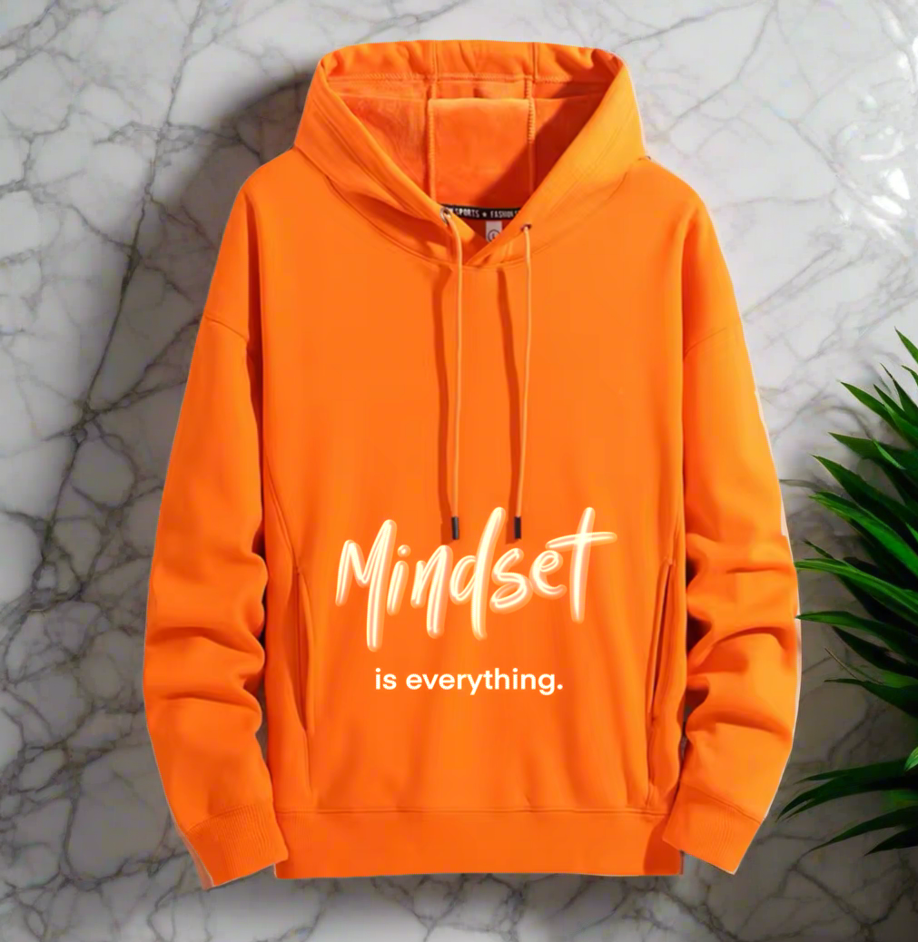 Mindset is everything ,positive vibes Hoodie Warm and Stylish for Cold Weather Comfort