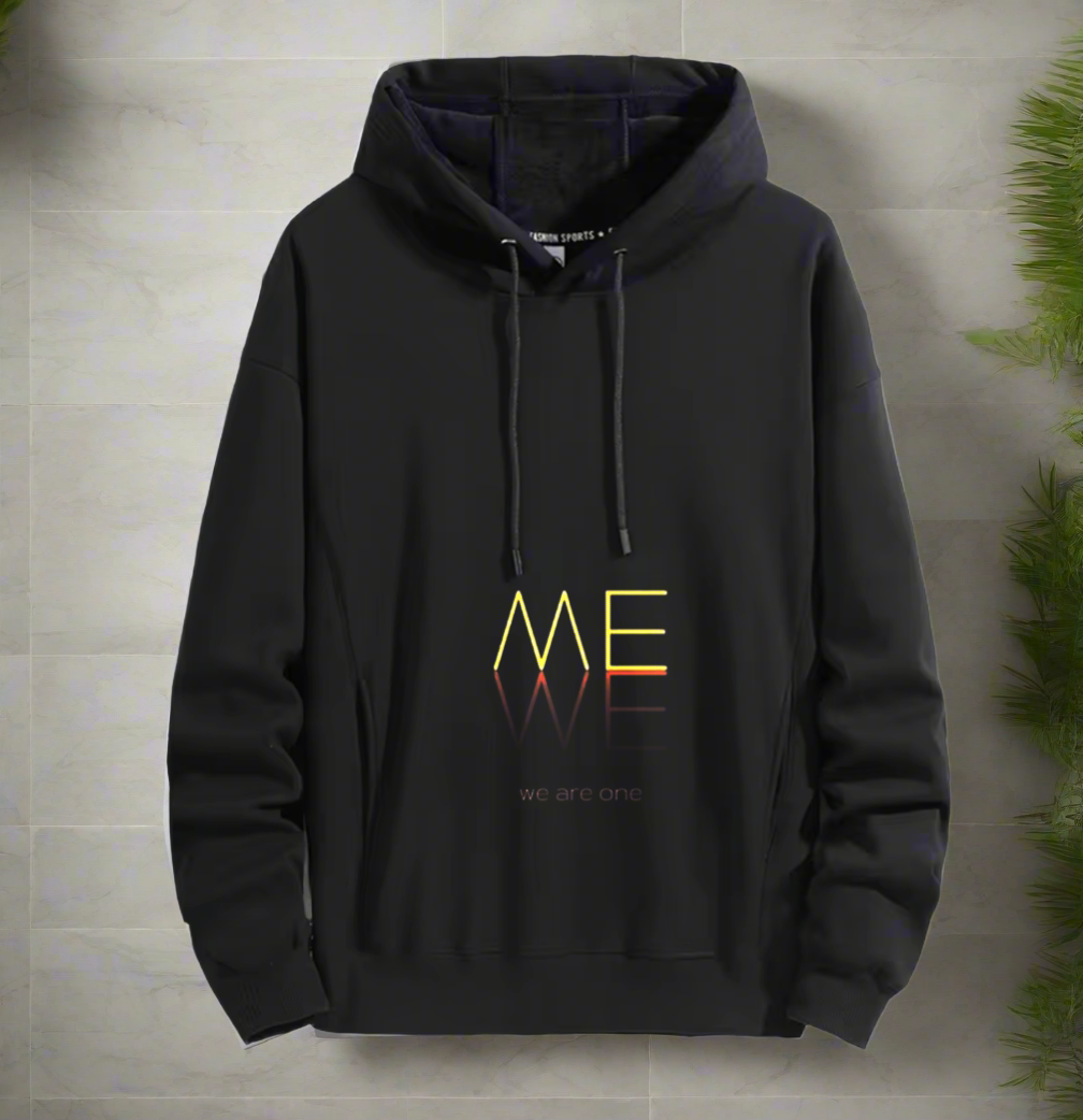 ME,WE, perfect gift for partner  Love Vibes Hoodie Warm and Stylish for Cold Weather