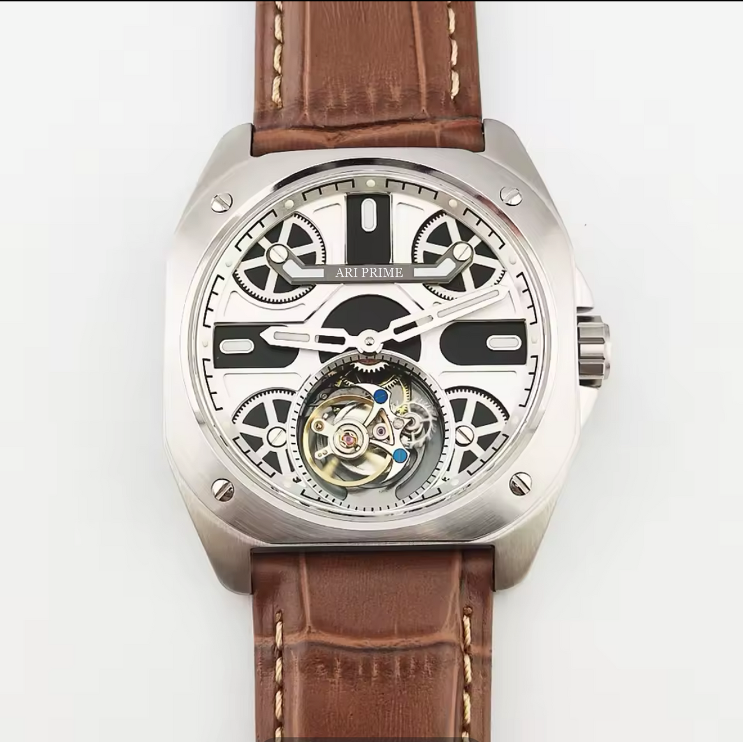 ARI PRIME Tourbillon watch mechanical movement Stainless steel