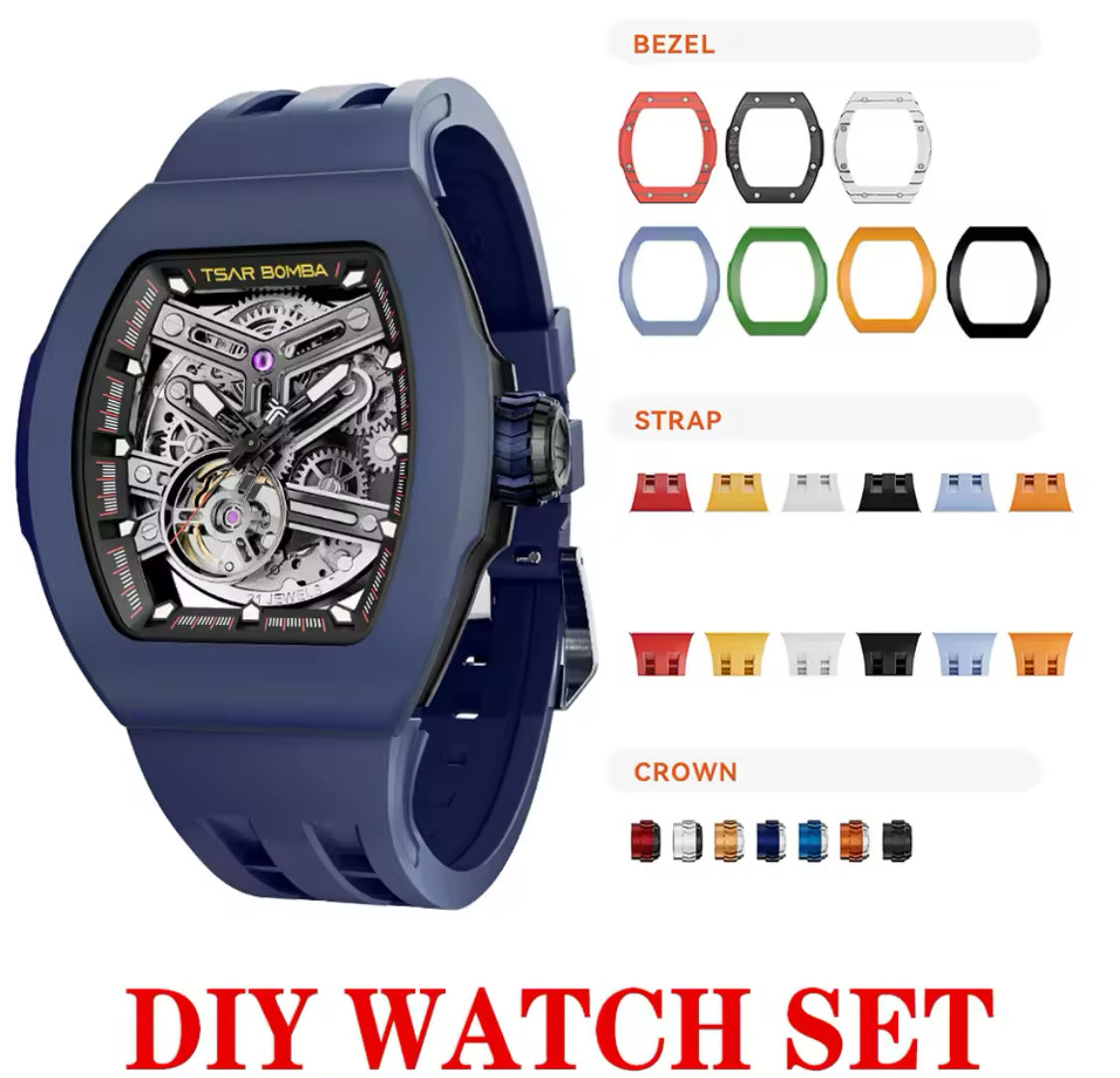 Automatic Watch fo Men DIY Wristwatch Mens Mechanical Watch Set