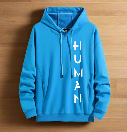 Human Art ,Winter Plush Hoodie Warm and Stylish for Cold Weather Comfort