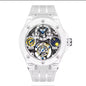 Haofa Crystal Flying Tourbillon Watch Moon Phase Mechanical Wristwatches