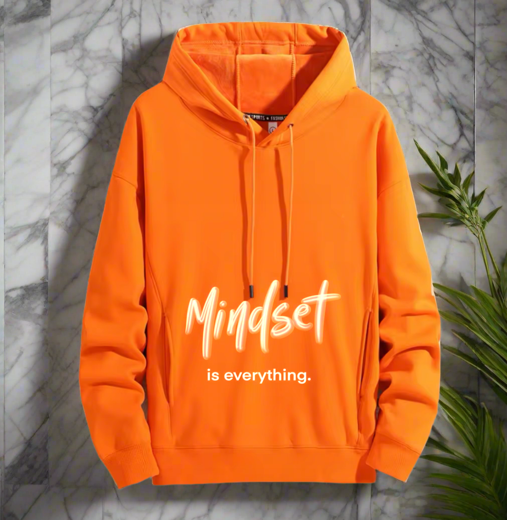 Mindset is everything ,positive vibes Hoodie Warm and Stylish for Cold Weather Comfort