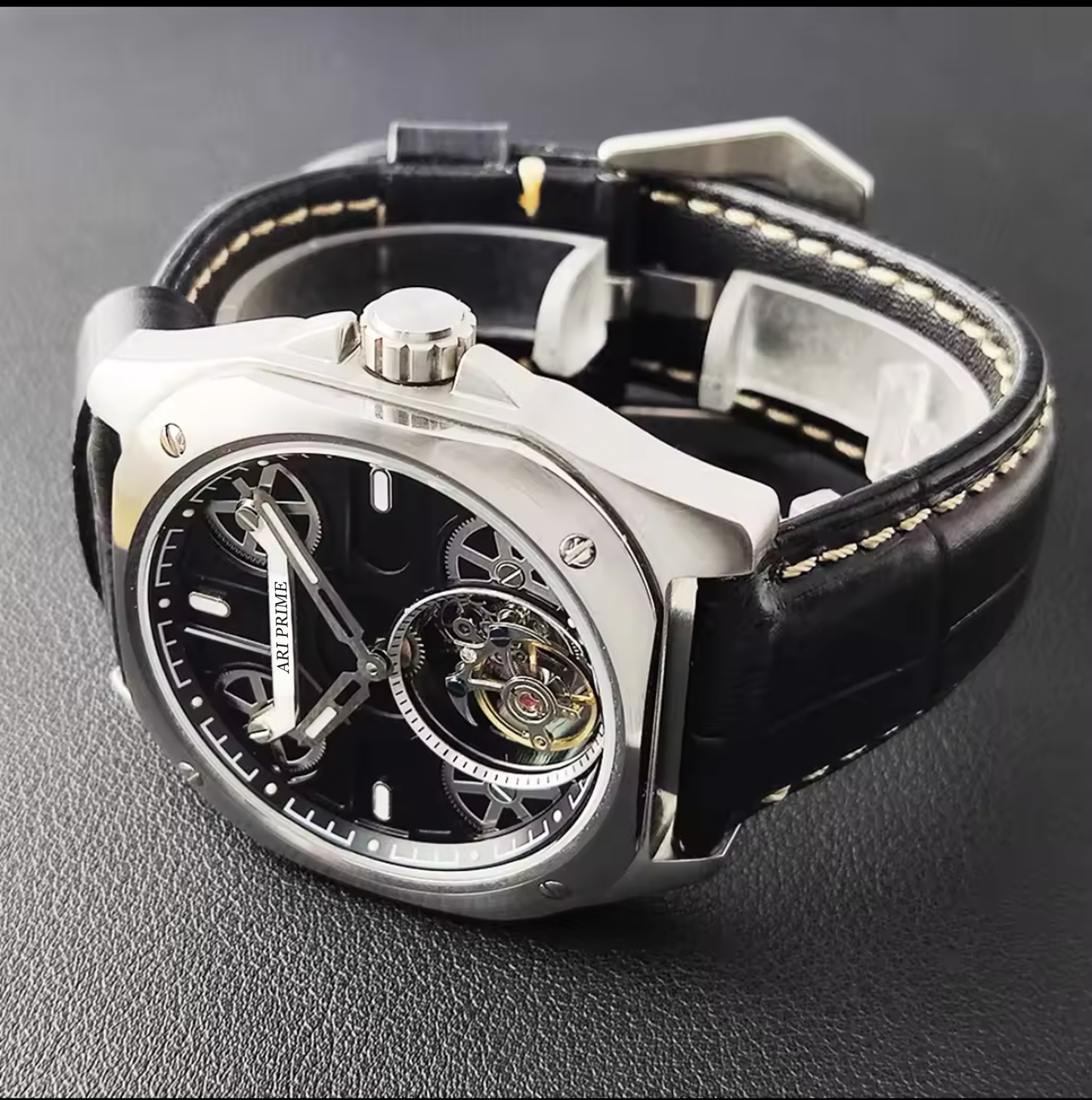 ARI PRIME Tourbillon watch mechanical movement Stainless steel