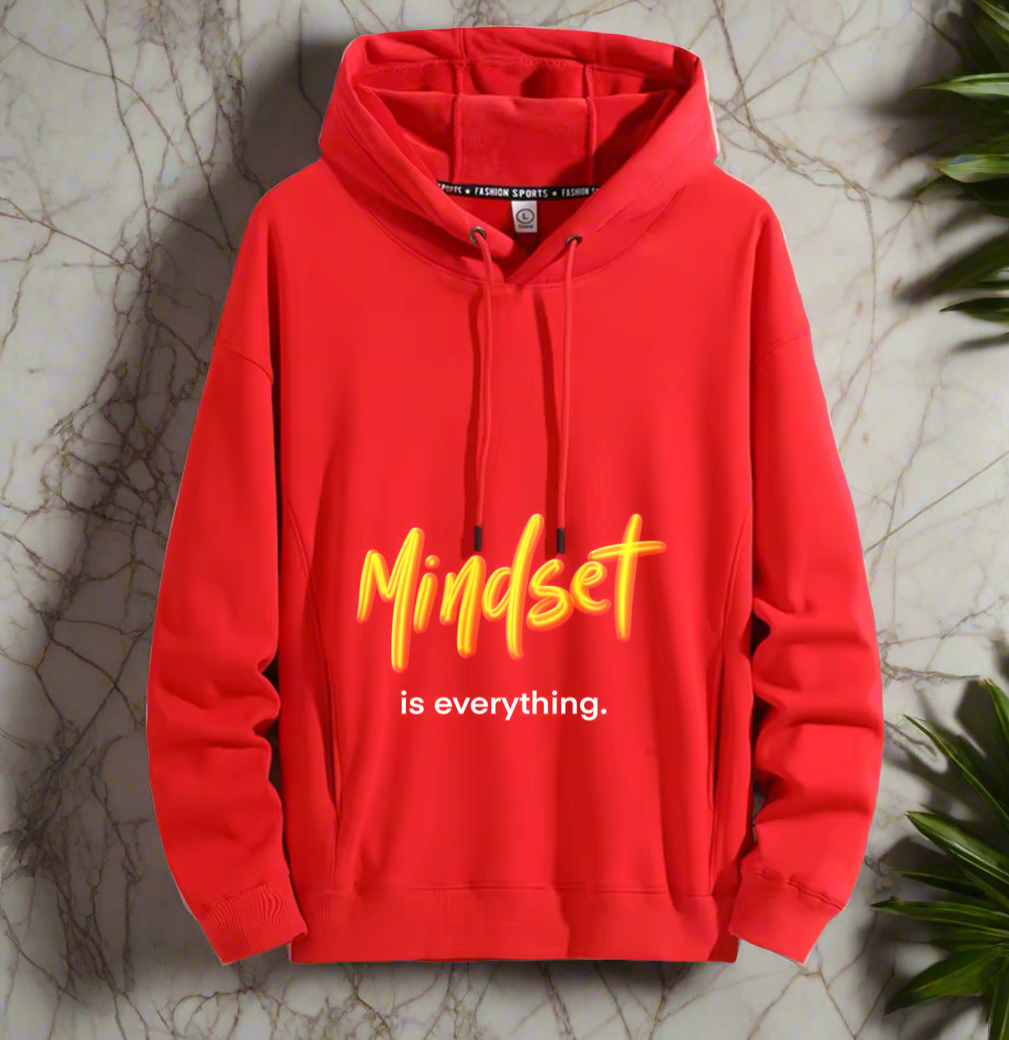 Mindset is everything ,positive vibes Hoodie Warm and Stylish for Cold Weather Comfort