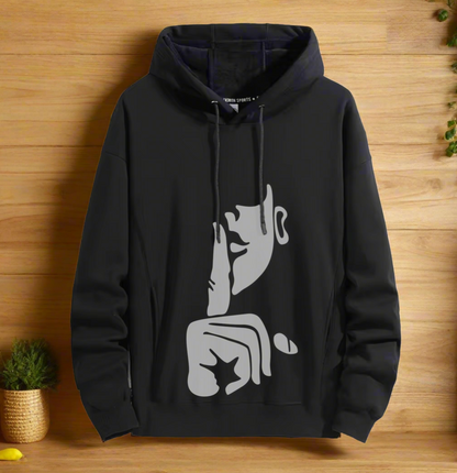 silence Art  Hoodie Warm and Street Style