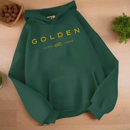 Hot hoodie vintage  winter warm golden unisex hoodies