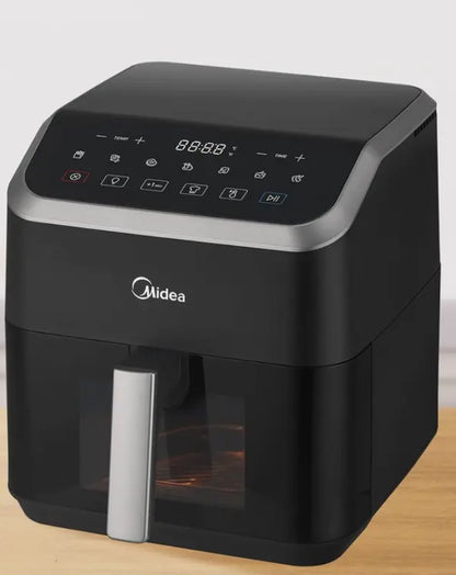 Hot air Fryer Large capacity, heats press technology, 90% Less Oil, Energy and Time Saving midea