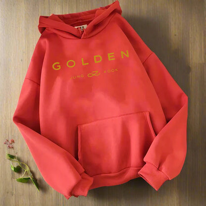 Hot hoodie vintage  winter warm golden unisex hoodies