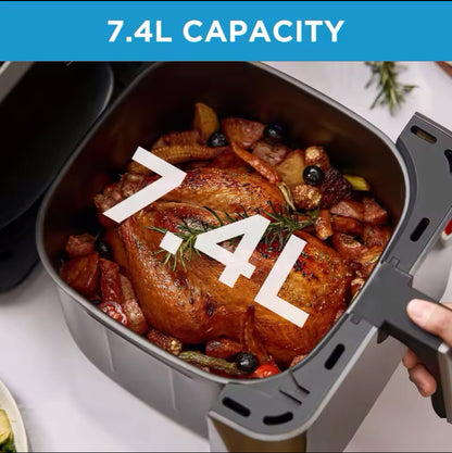 Hot air Fryer Large capacity, heats press technology, 90% Less Oil, Energy and Time Saving midea