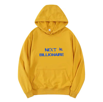 Motivational Line,NEXT BILLIONAIRE ,New fashionable round neck sweater - ARI