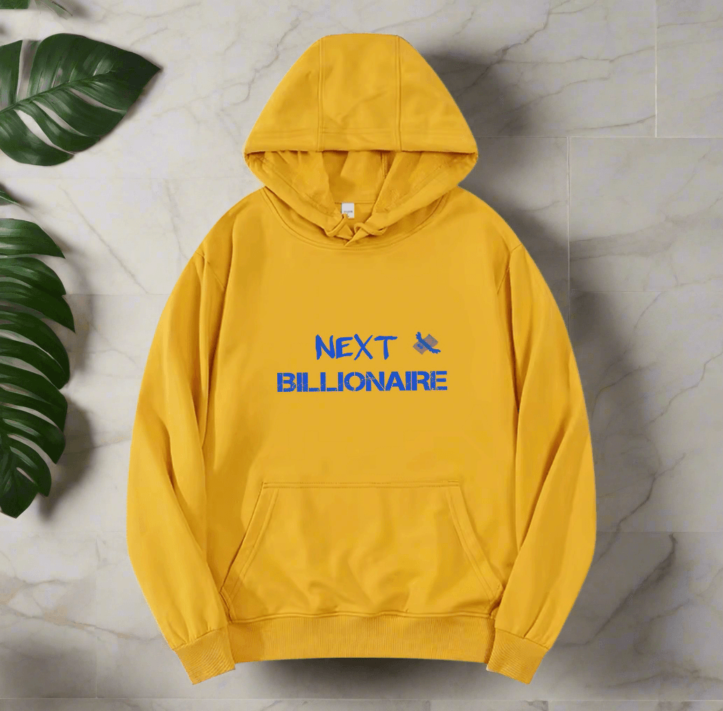 Motivational Line,NEXT BILLIONAIRE ,New fashionable round neck sweater - ARI