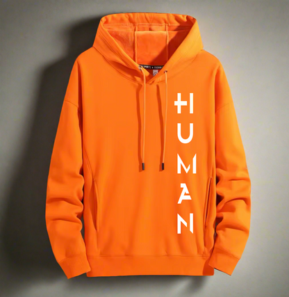 Human Art ,Winter Plush Hoodie Warm and Stylish for Cold Weather Comfort